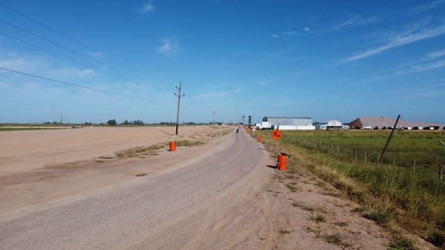 El desvío sobre la ruta 70 por la obra del Circunvalar Ferroviario.