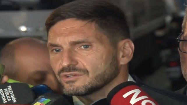 El gobernador de Santa Fe, Maximiliano Pullaro. Captura de TV.