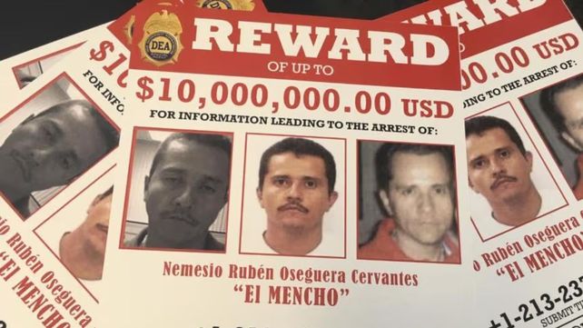 El Mencho era intensamente buscado por la DEA