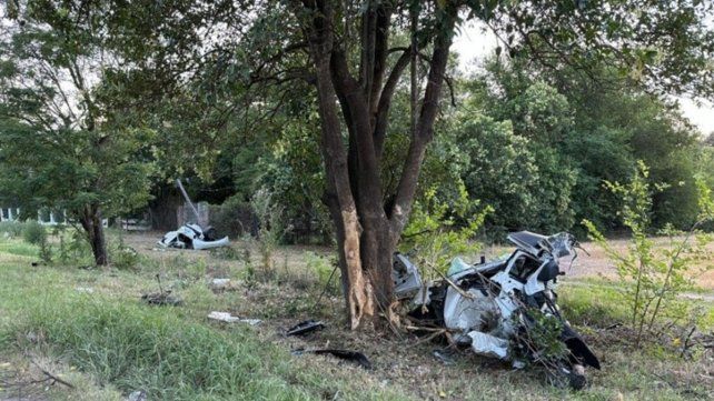 Así quedó el automóvil tras el siniestro 