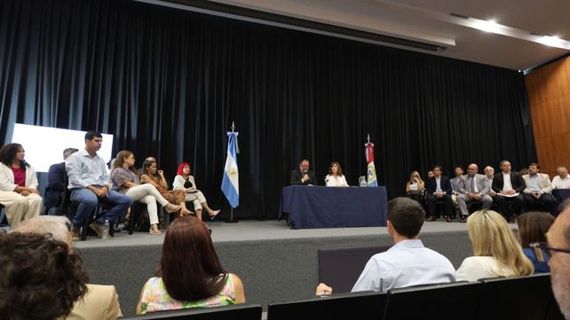 Juan Pablo Poletti en la apertura de sesiones ordinarias del jueves. 