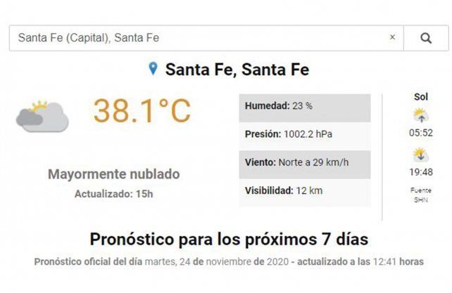 A fuego lento: la máxima superó los 38ºC y la lluvia traería 