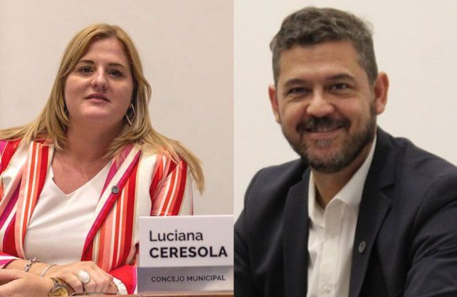 Los concejales Luciana Ceresola y Sebasti&aacute;n Mastropaolo