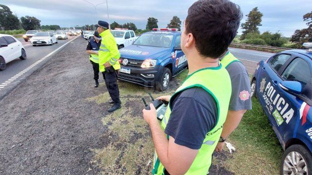Operativo de tránsito ante el cierre del puente Carretero 