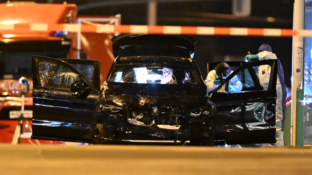El auto que usó Taleb A. para realizar el atropello masivo en Magdeburgo. El auto que usó Taleb A. para realizar el atropello masivo en Magdeburgo.