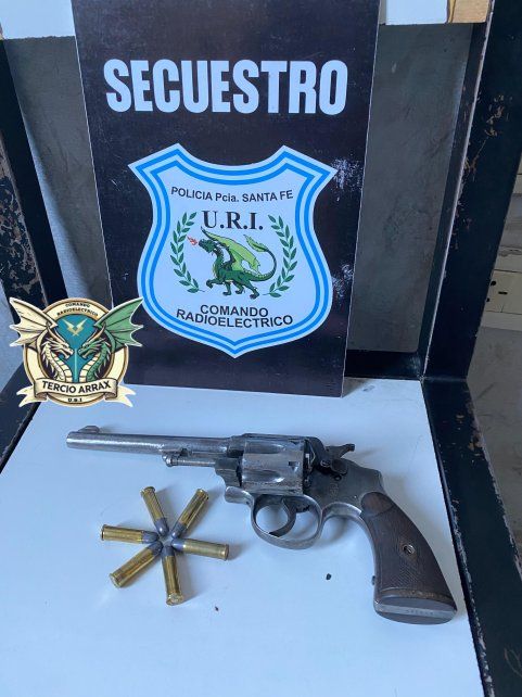 El arma que le fue secuestrada a la mujer