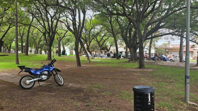 Las bolsas fueron  halladas en la plaza Escalante