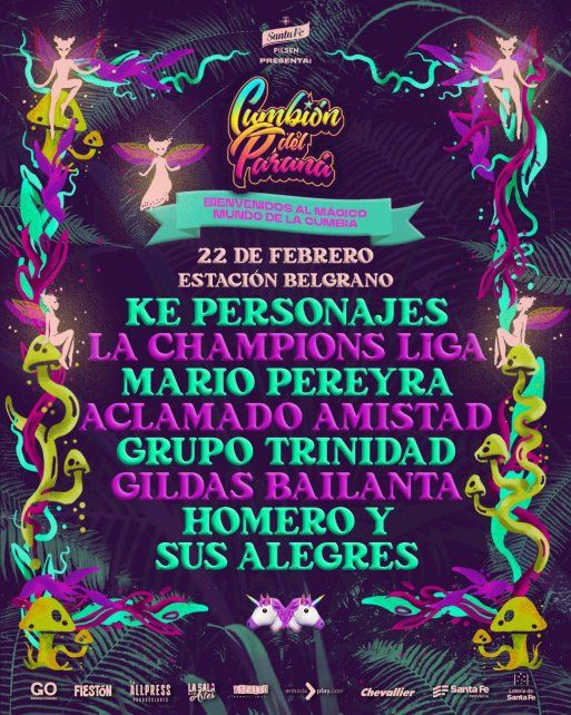 Parte de la grilla del Cumbión del Paraná