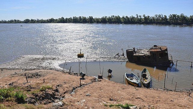 La bajante actual es la más importante en el país en los últimos 77 años. 
