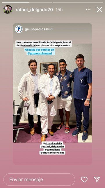 Rafael Delgado comenz&oacute; con un tratamiento en su rodilla para volver con todo en Col&oacute;n.