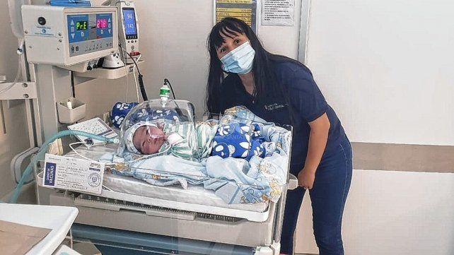 Sabrina Ledesma hace 10 años trabaja de administrativa en el nuevo hospital Iturraspe y hoy fue una eventual partera 