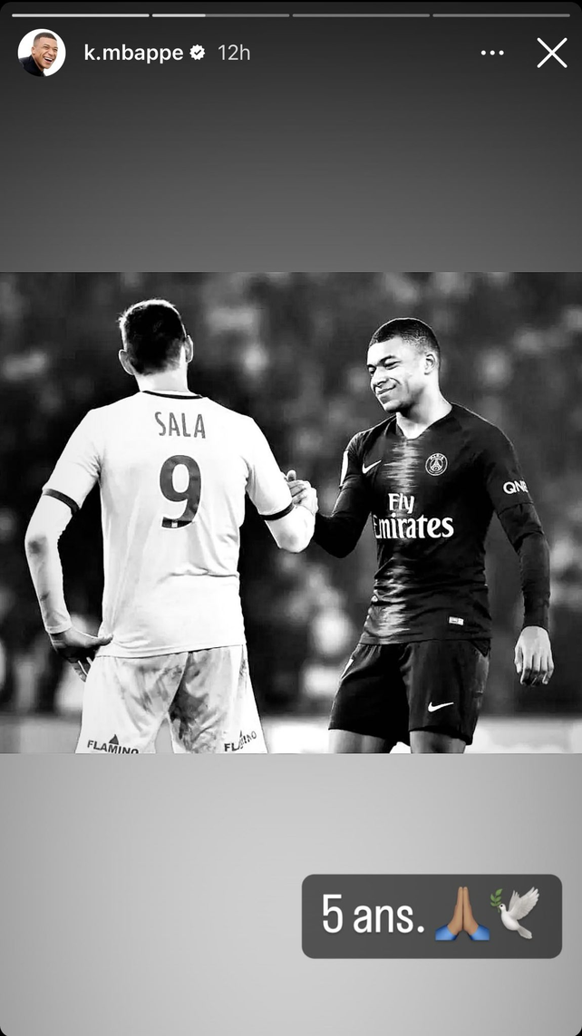 Kylian Mbapp&eacute; record&oacute; a Emiliano Sala a cinco a&ntilde;os de su fallecimiento.