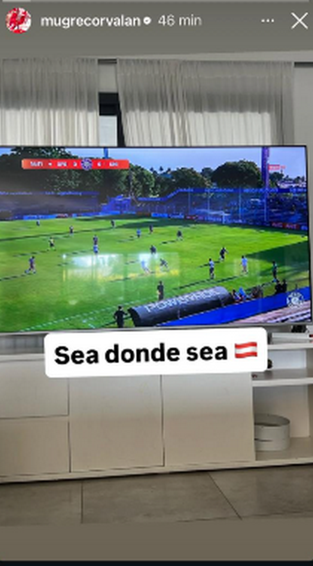 Claudio Corvalán realizó un posteo en pleno partido de Unión ante Defensor Sporting. Claudio Corvalán realizó un posteo en pleno partido de Unión ante Defensor Sporting.