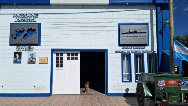La sede del Centro de Excombatientes y Familiares de Caídos en Malvinas en San Cristóbal