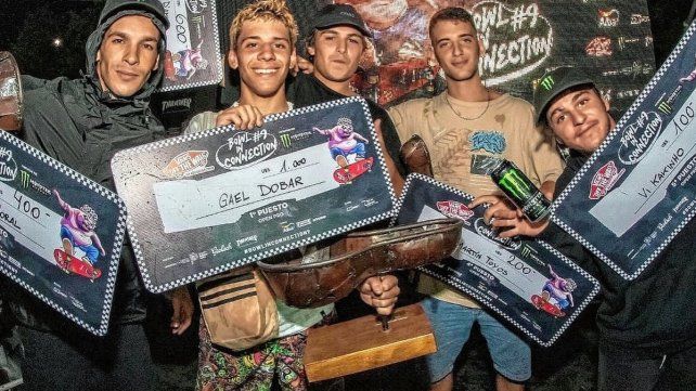 Gael Dobar, hace ocho años y hoy: ganó el torneo más importante del verano, a los 18. Futuro promisorio.