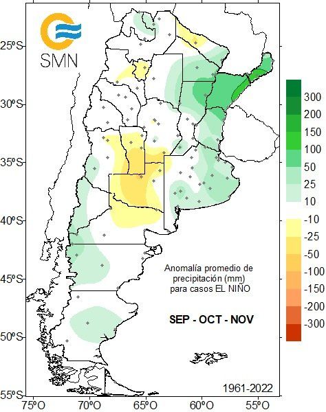 Las lluvias previstas para este trimestre: septiembre, octubre y noviembre