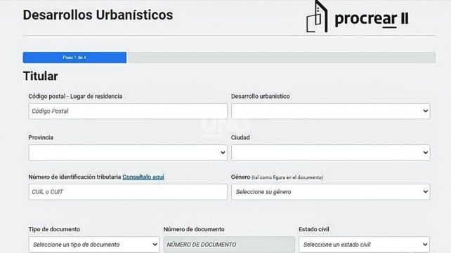 El formulario de inscripción consta de 9 pasos. En la última se confirma si la persona está en condiciones de inscribirse o no al sorteo.