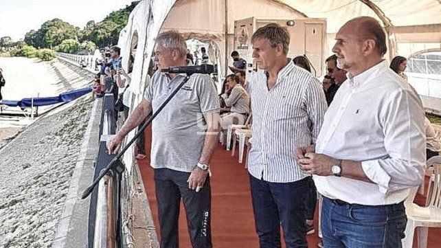 Nery Pumpido, el intendente Emilio Jatón y el gobernador Omar Perotti dieron su apoyo a esta competencia de carácter internacional.