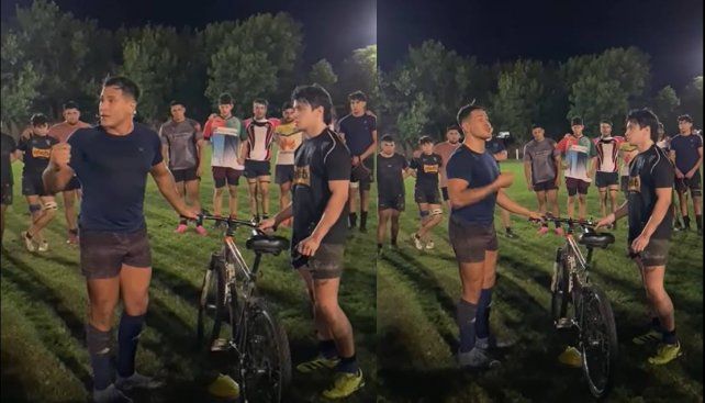  Ian Dallaverde sufrió el robo de su bicicleta, y ahora recuperó el medio de transporte para ir a entrenar. 