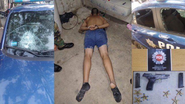 El apresado en Santa Rosa de Lima. El apresado en Santa Rosa de Lima.