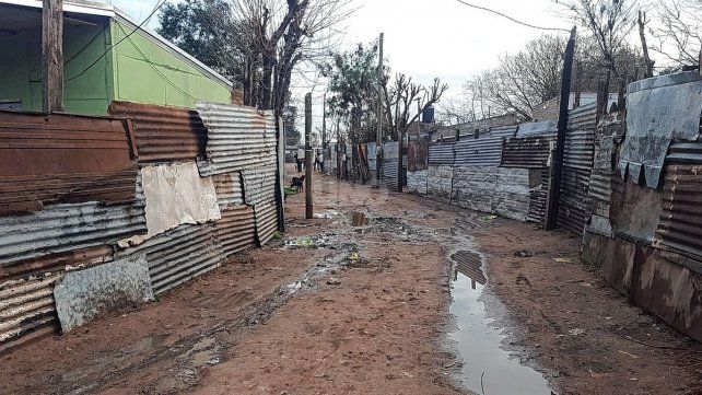 El lugar en barrio La Loma dónde se produjeron los disparos. 