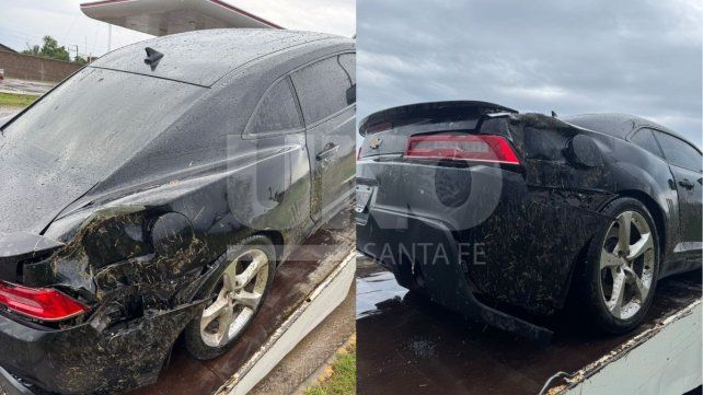 Los da&ntilde;os que tuvo el auto del DT de Uni&oacute;n.