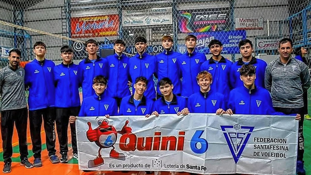 La escuadra masculina de la Federaci&oacute;n Santafesina que afrontar&aacute; la competencia en el Jard&iacute;n de la Rep&uacute;blica.