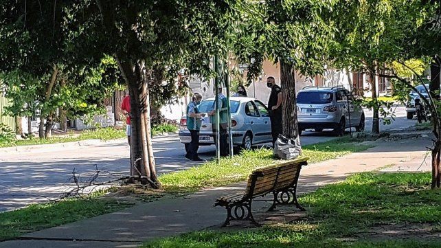 El lugar dónde el inspector fue atropellado por el automovilista que no quiso detenerse en el operativo.