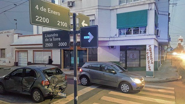 Fuerte choque en pleno centro de Santa Fe