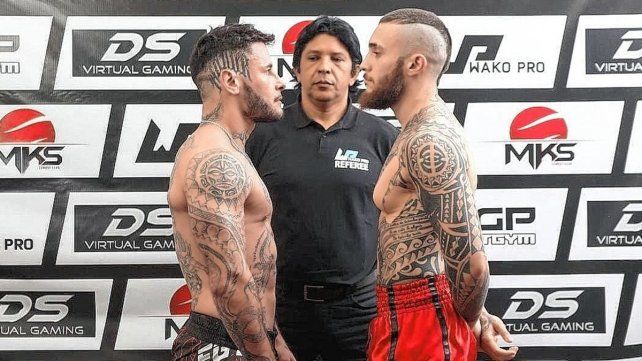 Tomy El Indio De Luca (derecha) enfrentará a Cristian El Bastardo Pastore, en un combate a celebrarse en Buenos Aires.