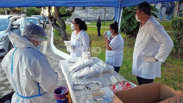El viejo hospital Iturraspe montó en sus instalaciones un centro de testeo de coronavirus