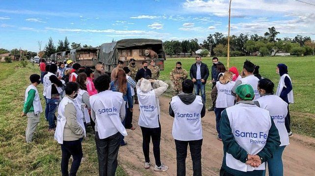 Capitani aseguró que la ayuda alimentaria también se distribuirá en otras localidades de la provincia de Santa Fe.