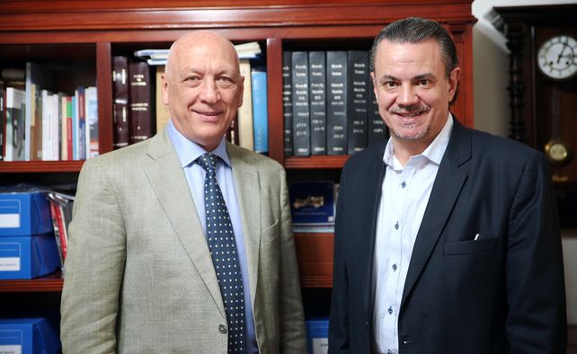 Rubén Galassi junto a Antonio Bonfatti.