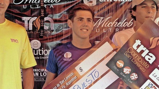 La alegría no tiene fin para Tadeo Baruffato, el cual venía de ganar en La Paz, y ahora fue el turno del 9° Triatlón desarrollado en San Lorenzo.