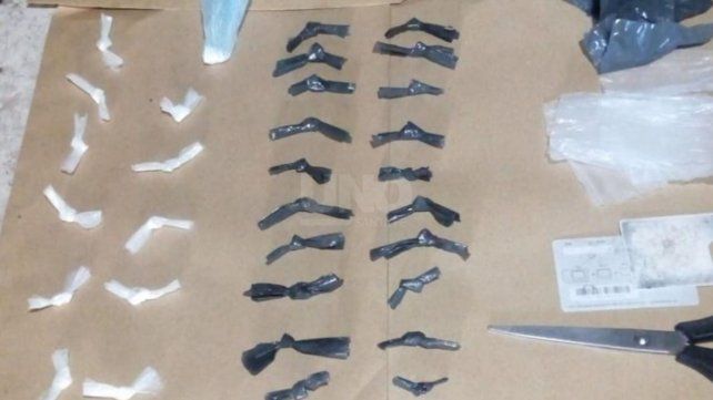 La droga secuestrada durante el operativo.