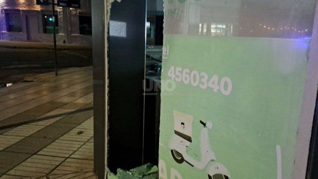 El comercio vandalizado en 25 de Mayo y Junín