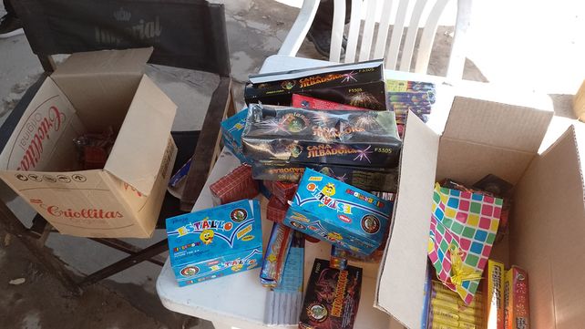 Decomisos por venta ilegal de pirotecnia