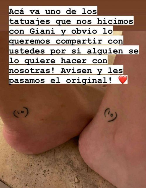 El particular tatuaje y homenaje de Dalma y Gianinna a un mes de la muerte de Diego Maradona