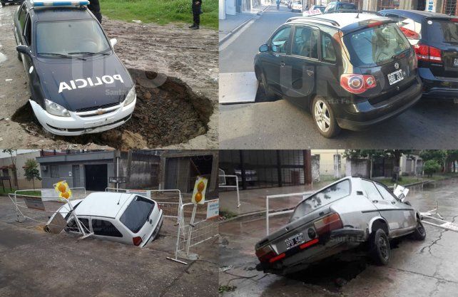 Cuatro siniestros viales en obras de Aguas Santafesinas en 2014, 2016 y 2020. 