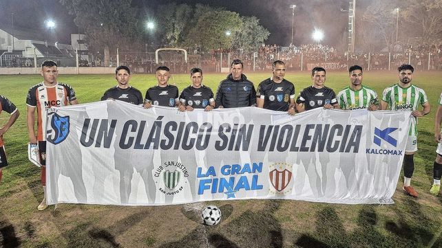 Por un clásico sin violencia, el mensaje de hoy siempre, en la previa de la final entre Sanjustino y Colón (SJ).