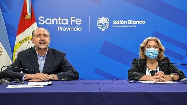 El gobernador Omar Perotti y la ministra Sonia Martorano advirtieron que la provincia está bajo alarma epidemiológica.