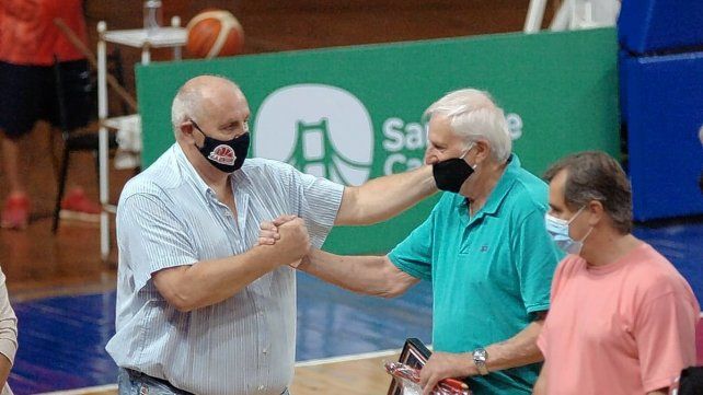 El presidente de Unión Luis Spahn y el presidente de Colón José Vignatti estuvieron presentes en el Clásico que se jugó en el estadio Ángel Malvicino.