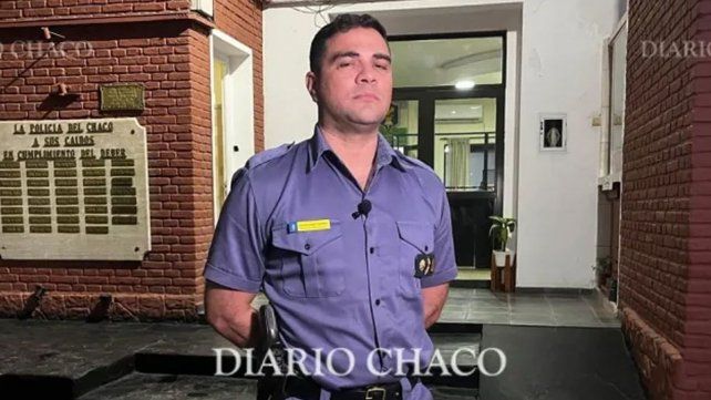  El comisario inspector Mauro Javier Cáceres que le realizó maniobras de RCP 