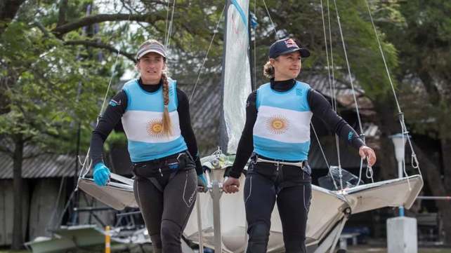 Carranza Saroli-Sol Branz avanzaron en la Semana Ol&iacute;mpica Francesa de vela