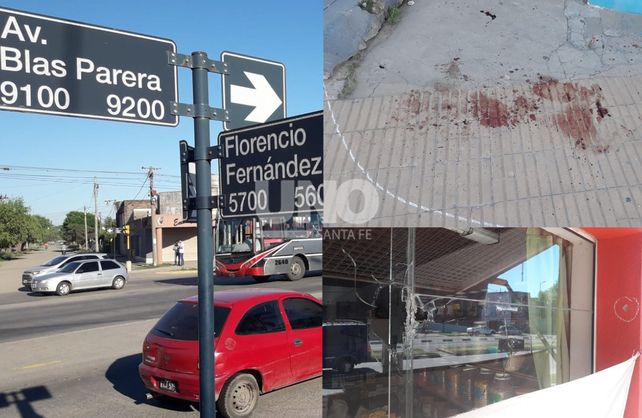 Zona donde se inició la balacera: Blas Parera y Florencio Fernández, norte de la ciudad
