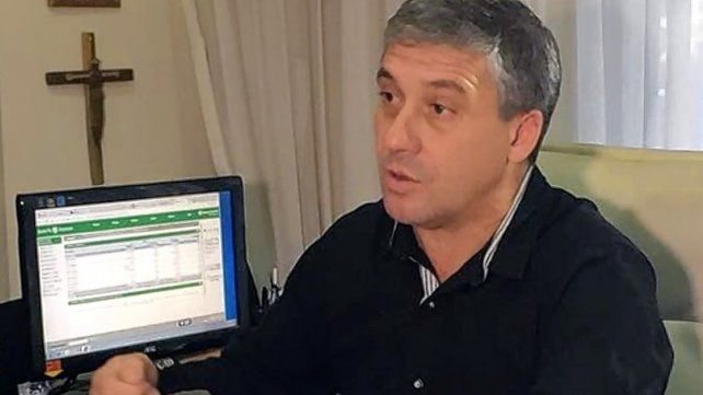 El Intendente de Rold&aacute;n, Jos&eacute; Mar&iacute;a Pedretti.