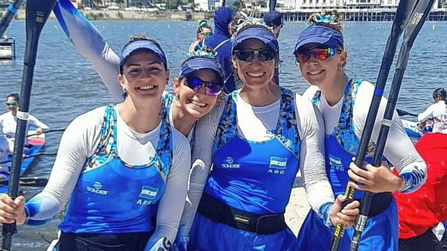 Paulina Contini del Club N&aacute;utico El Quill&aacute; consigui&oacute; medalla de oro en la prueba de K4 500 metros femenino en Canotaje.