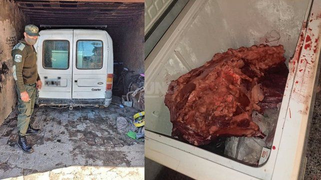 Cayeron cuatreros que habían robado y faenado un novillo