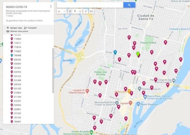 Manzanas visitadas al 20 septiembre.