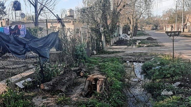 El lugar donde se produjo el ataque a tiros a la joven que cursaba un avanzado embarazo. El lugar donde se produjo el ataque a tiros a la joven que cursaba un avanzado embarazo.